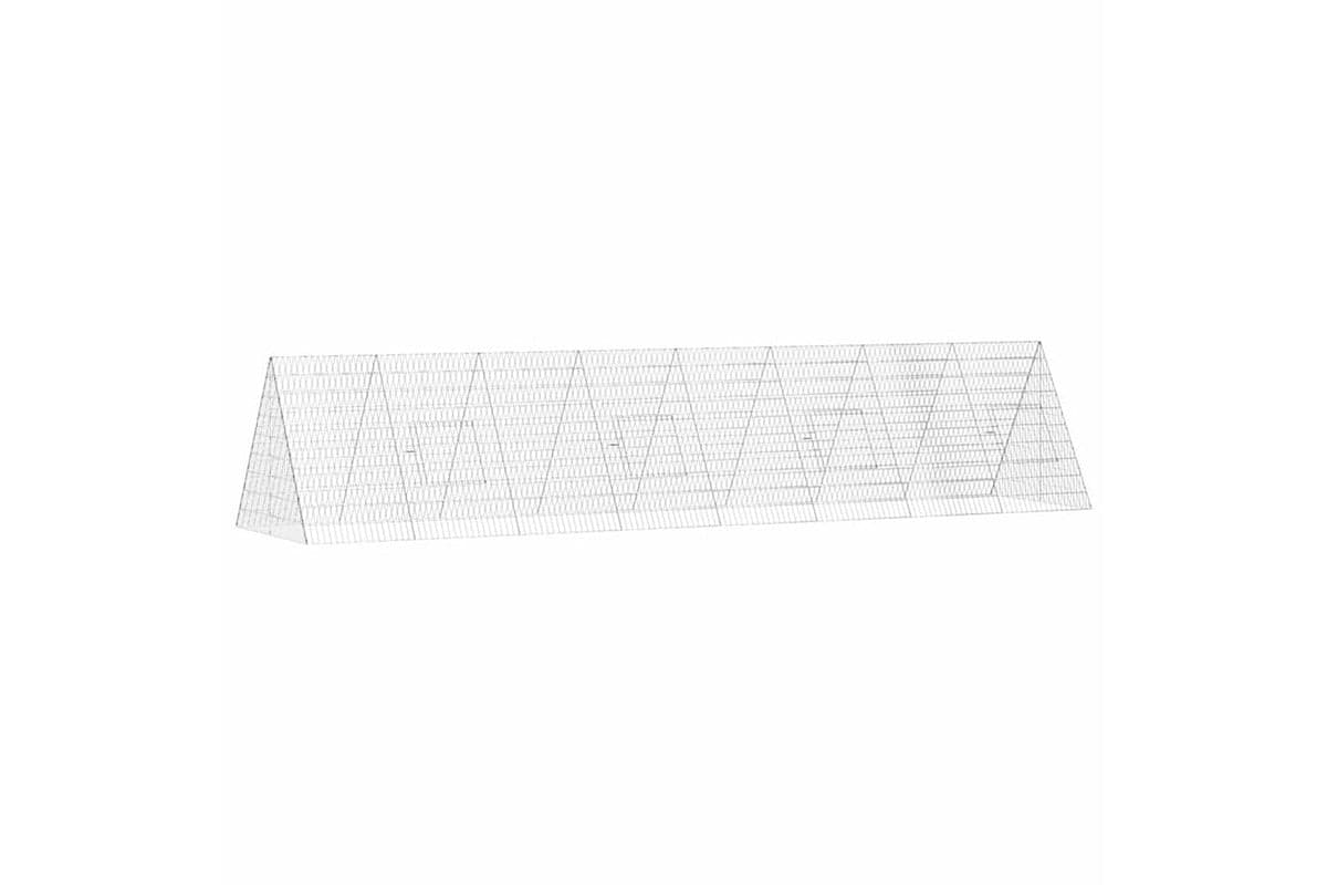 Vidaxl Rabbit Cage Silver 430 X 100 X 85 Cm Galvanised Steel