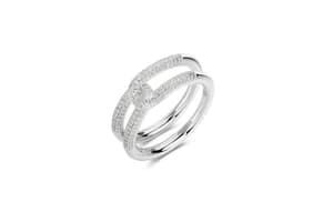 Rosato Bianca Silver Ring: Elegant Fashion Jewellery From An Iconic Brand