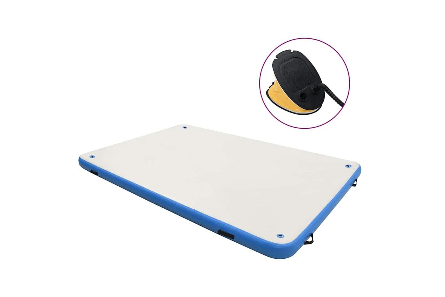 vidaXL 92721 Inflatable Floating Deck Blue And White 200x150x15cm