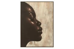Gaya Framed Portrait Print Canvas | Beige/Brown | 142.6 x 102.6 cm