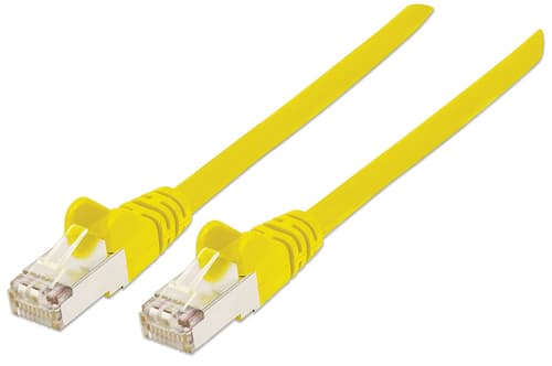 INTELLINET - NETWORK CABLE CAT5E CCA 2M YELLOW SF/UTP SNAGLESS/BOOTED