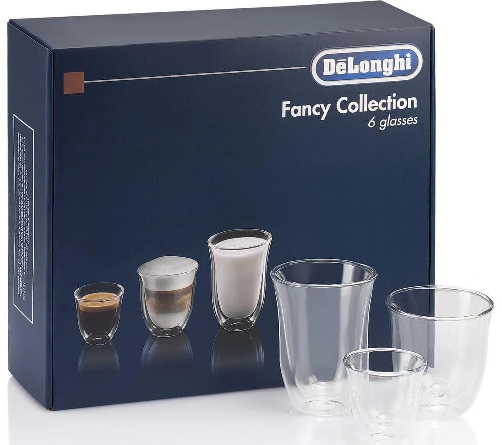 De'Longhi DLKC302 Coffee Glasses Set – Clear