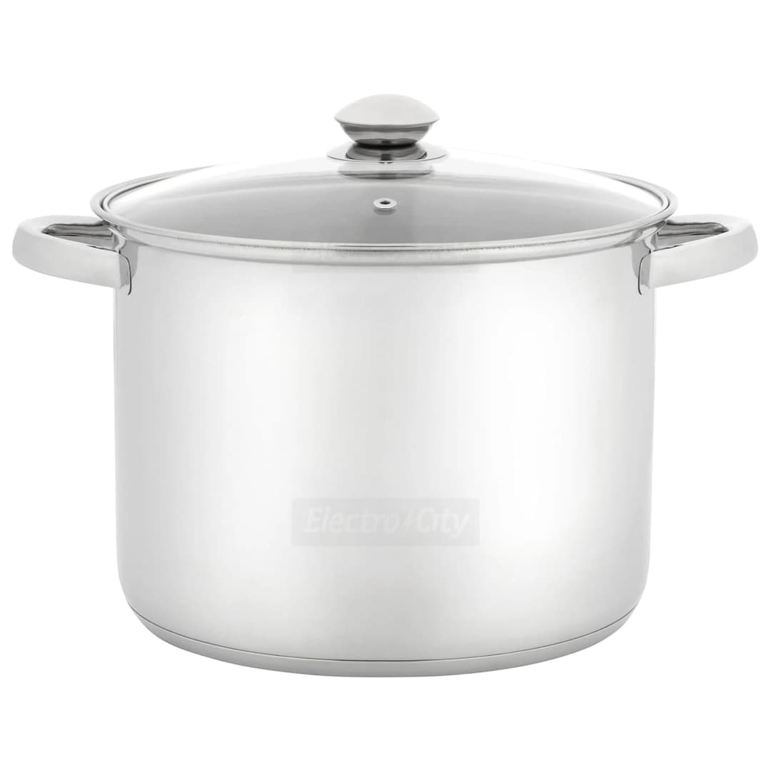 Judge Essentials 8.5 Litre Stock Pot with Glass Lid | Stainless Steel