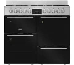 HOTPOINT RH100FA21BX 100 cm Dual Fuel Range Cooker - Black