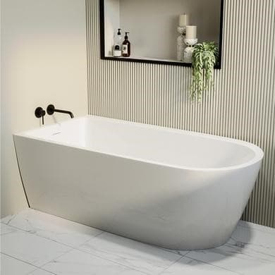 ONLY OPENED - Freestanding Single Ended Left Hand Corner Bath 1650 x 800mm - Amaro
