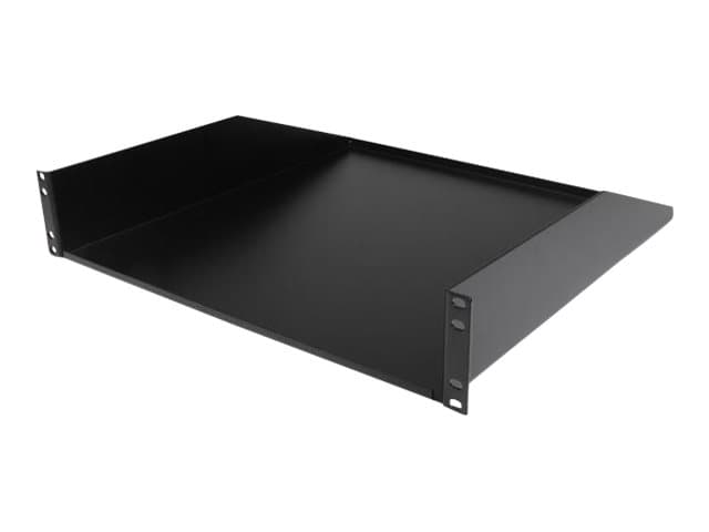 Startech 2U Fixed Server Rack Mount Shelf, 22in Deep Steel Universal Cantilever Tray for 19" AV/Data/Network Equipment Rack with Cage Nuts & Screws, 1