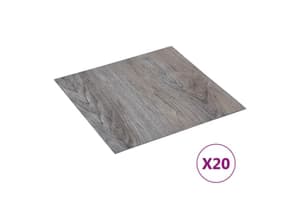 Vidaxl Self-adhesive Flooring Planks 20 Pcs Pvc 1.86 Sq M Light Brown