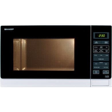 Sharp 25L Freestanding Solo Digital Microwave Oven - White