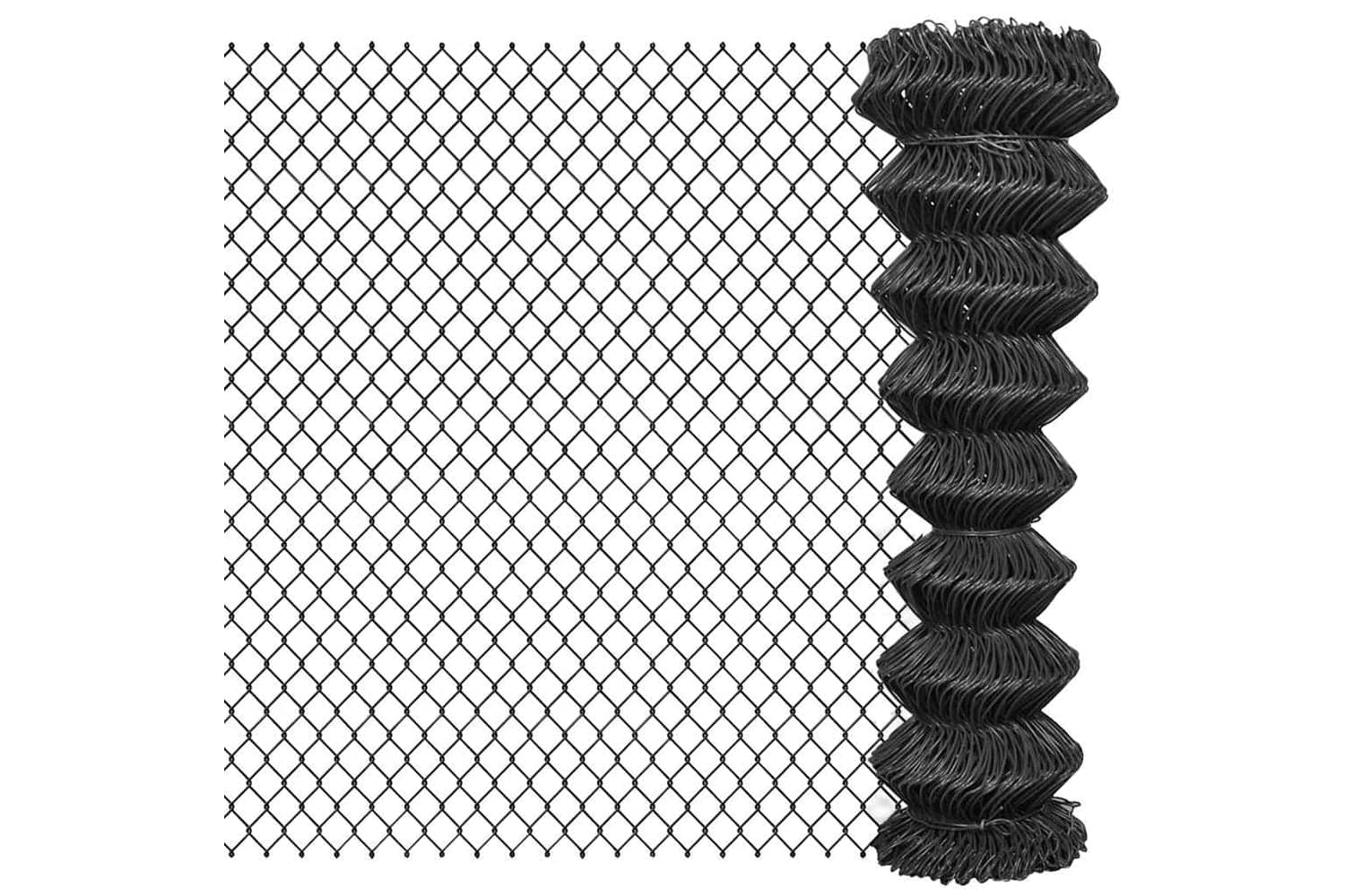 Vidaxl 142426 Chain Link Fence Steel 15x1.5 M Grey