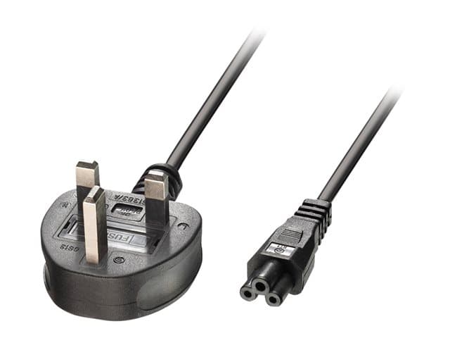 Lindy - power cable - IEC 60320 C5 to BS 1363 - 1 m