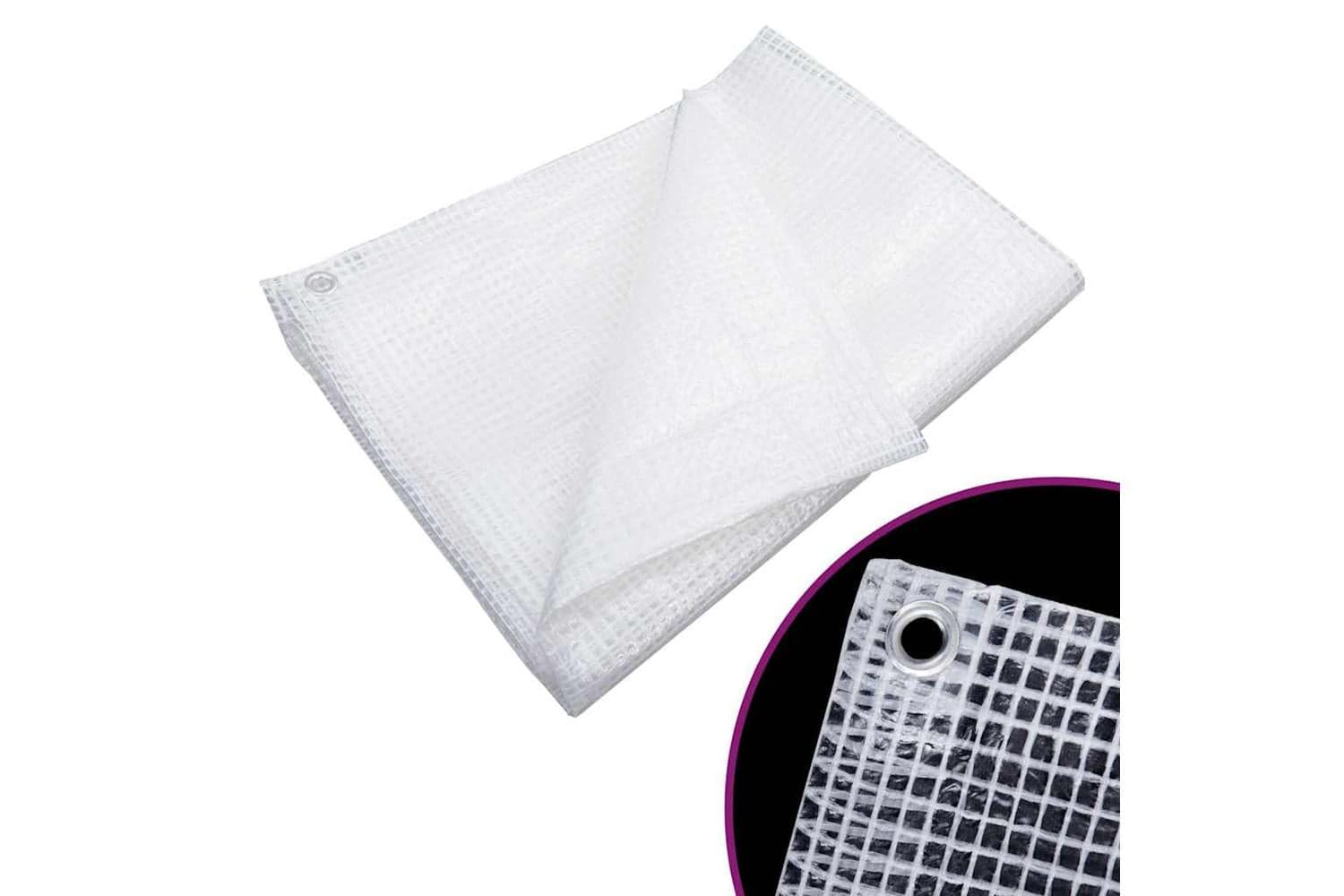 Vidaxl 151619 Leno Tarpaulin 6x8 M White