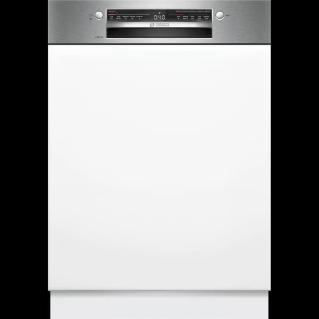 Bosch Series 2 Semi-Integrated Dishwasher - White/Brushed Steel | SMI2HTS02G