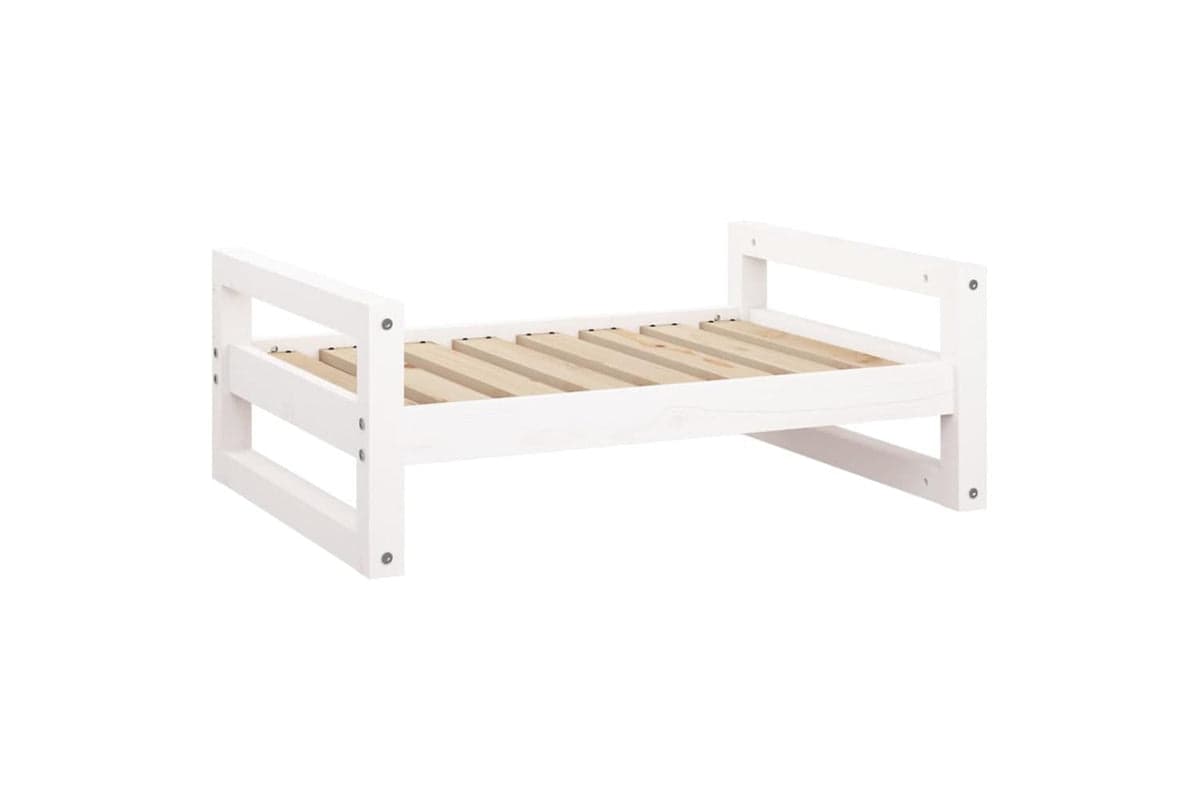 Vidaxl Dog Bed White 755x555x28 Cm Solid Pine Wood