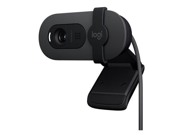 LOGITECH - BRIO 100 - Webcam - colour - 2 MP - 1920 x 1080 - 1080p, 720p - audio - USB