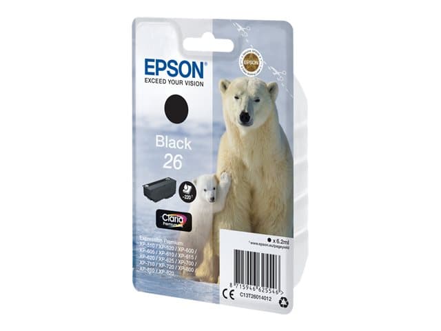 EPSON - 26 - black - original - ink cartridge