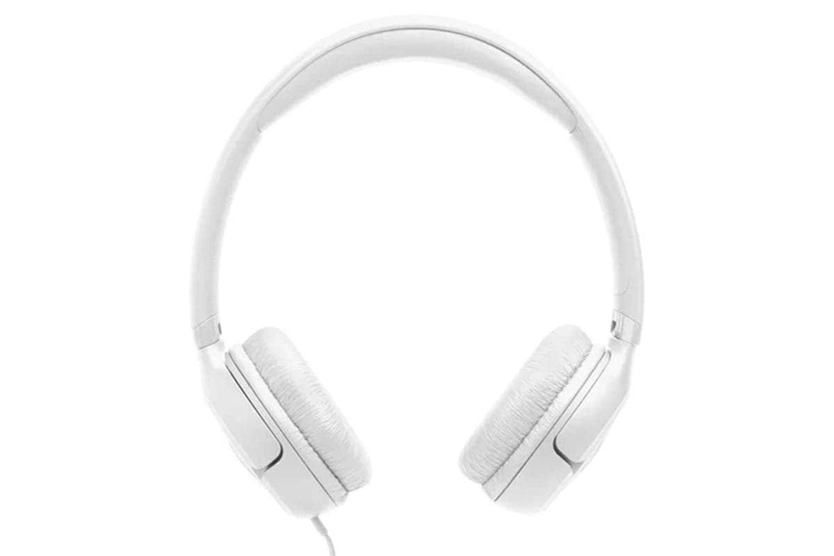 JBL Tune 530 On-Ear Wired Headphones | White