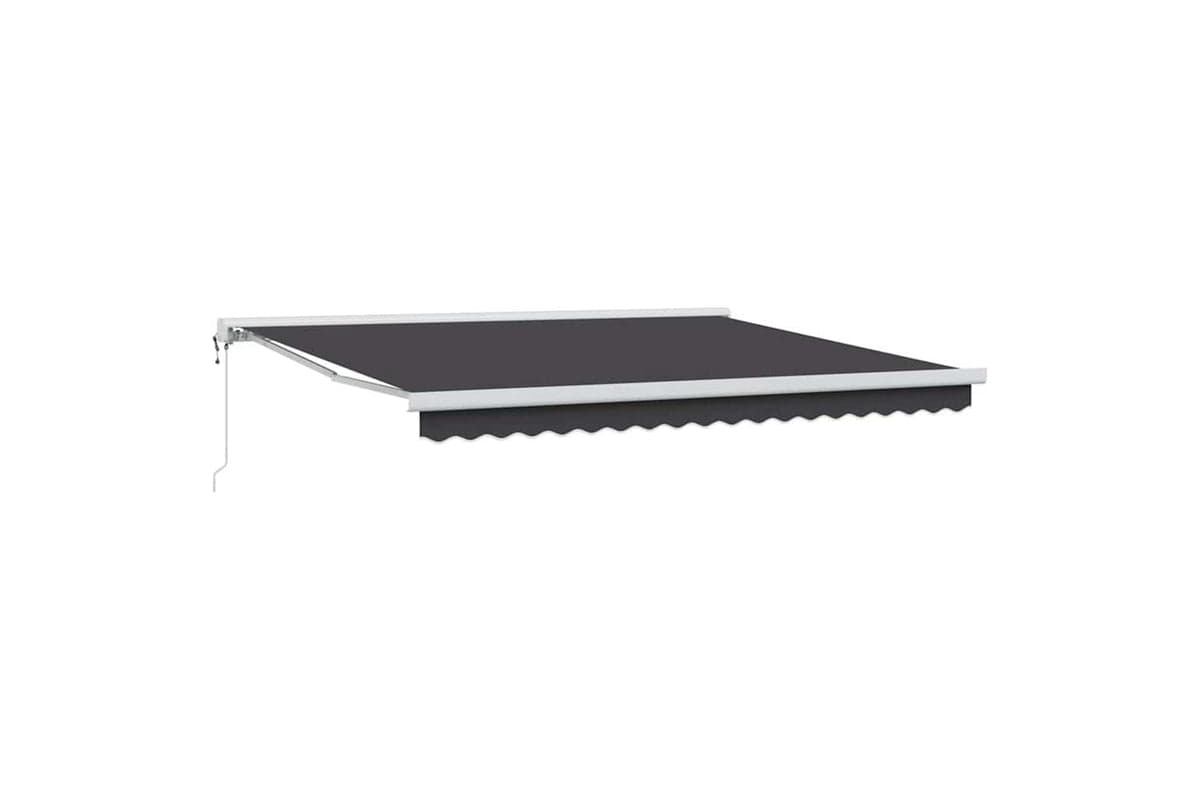 Vidaxl Retractable Awning Anthracite 400 X 300 Cm Fabric And Metal