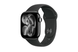 Apple Watch Series 11 | GPS | 42mm | Jet Black Aluminium | Black Sport Band | M/L