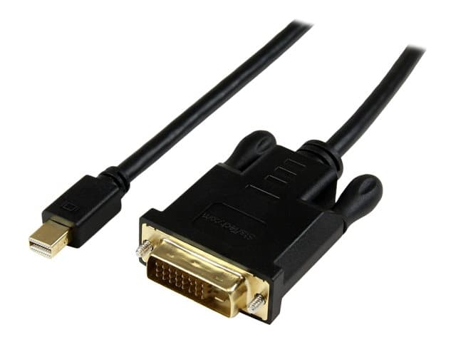 STARTECH.COM - StarTech 3 ft Mini DisplayPort to DVI Active Adapter Converter Cable - 3ft (0.9m) Active mDP to DVI M/M Cable for PC 1920x1200 - Black (MDP2DVIMM3BS) - DisplayPort cable - 90 cm