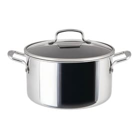 Scratch Defense Stainless Steel Stock Pot with Lid 26cm