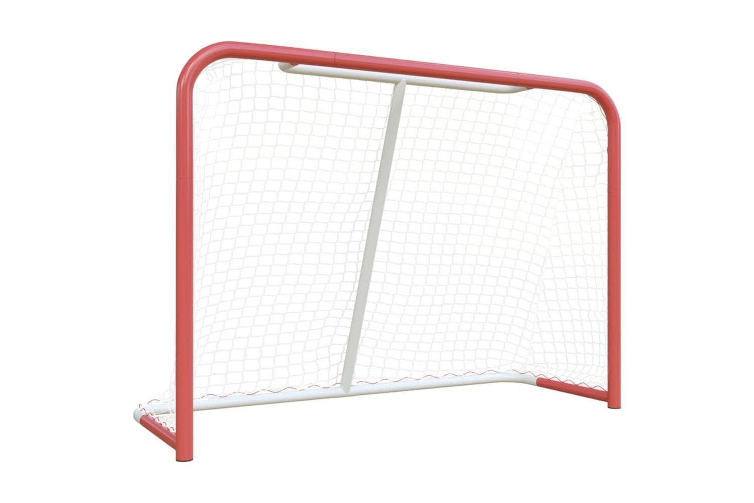 vidaXL 93741 Hockey Goal With Net Red&white 153x60x118cm Steel&polyester