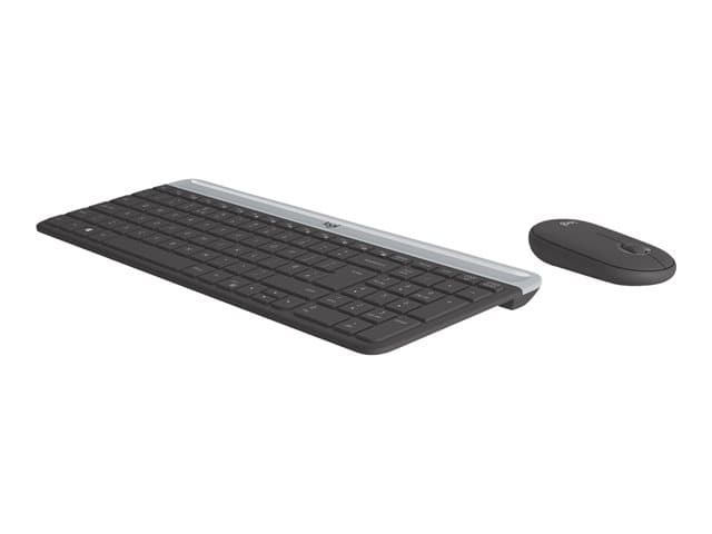 LOGITECH - Slim Wireless Combo MK470 - keyboard and mouse set - QWERTY - Spanish - graphite Input Device