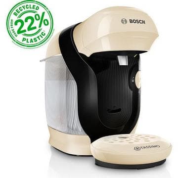 BOSCH            TASSIMO STYLE FRIENDLY HOT DRINKS MACHINE - CREAM