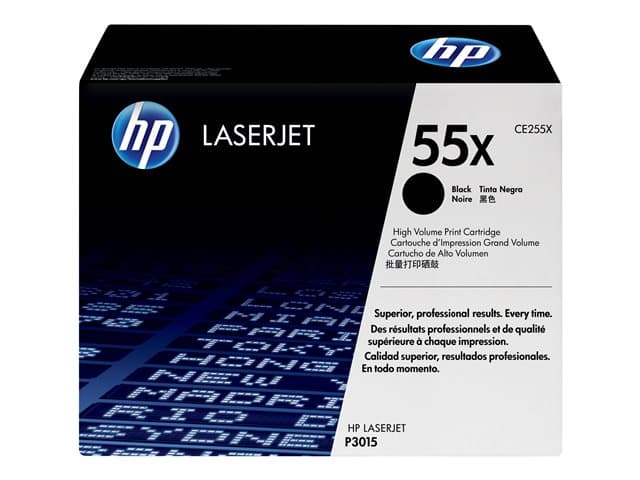 HP - 55X - High Yield - black - original - LaserJet - toner cartridge (CE255X)