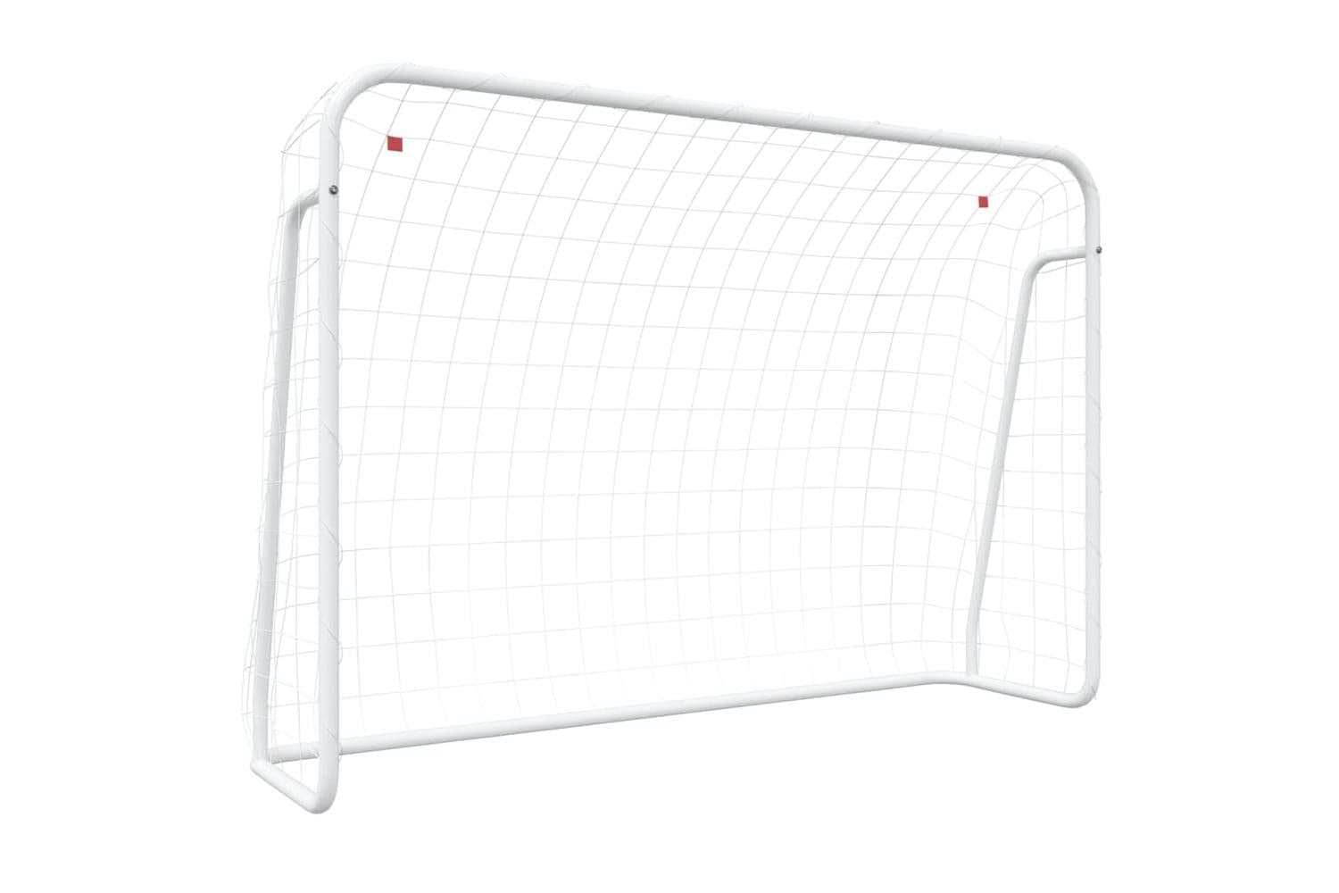 vidaXL 93734 Football Goal With Net White 214x75x152cm Steel&polyester