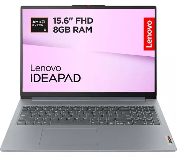 LENOVO IdeaPad Slim 3 15.6" Laptop - Ryzen 3, 256 GB SSD, Arctic Grey