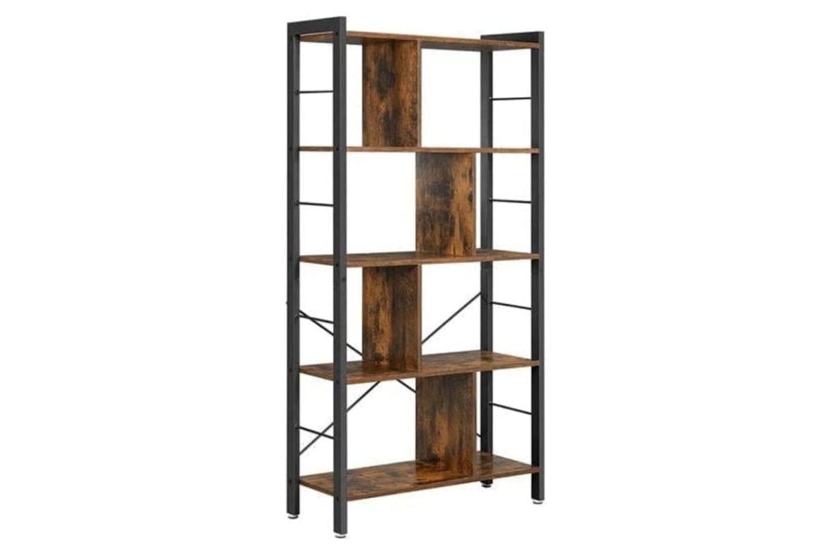 Vasagle Bookcase | 4 Shelves | Rustic Brown
