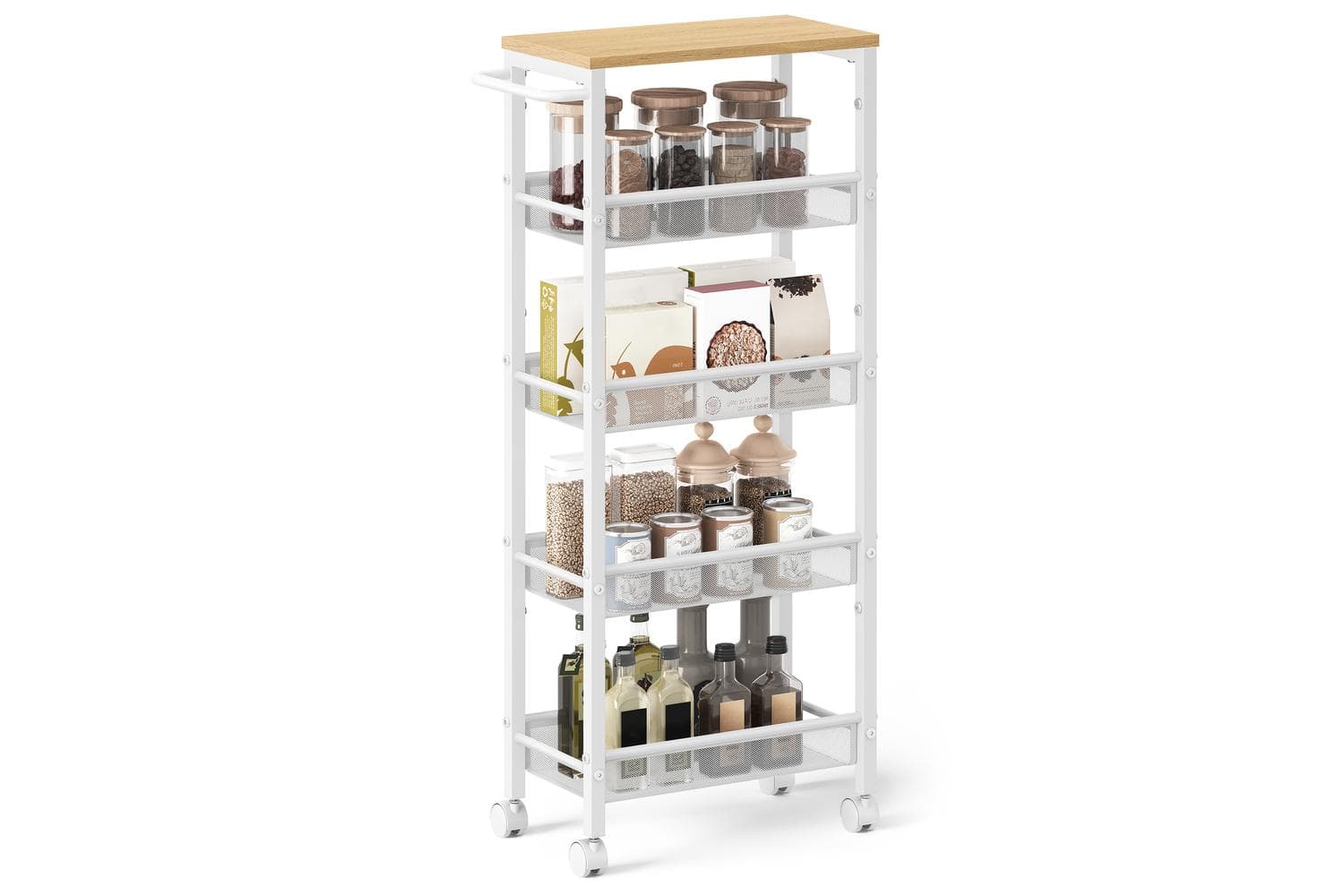 Vasagle Storage Cart | Steel Frame | Five Tier | Narrow Design