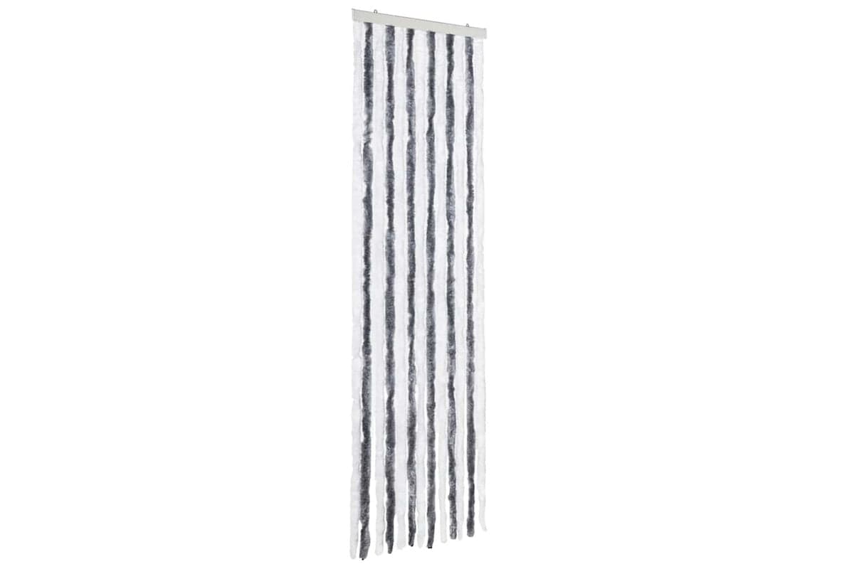 vidaXL Insect Curtain Grey And White 56x185cm Chenille