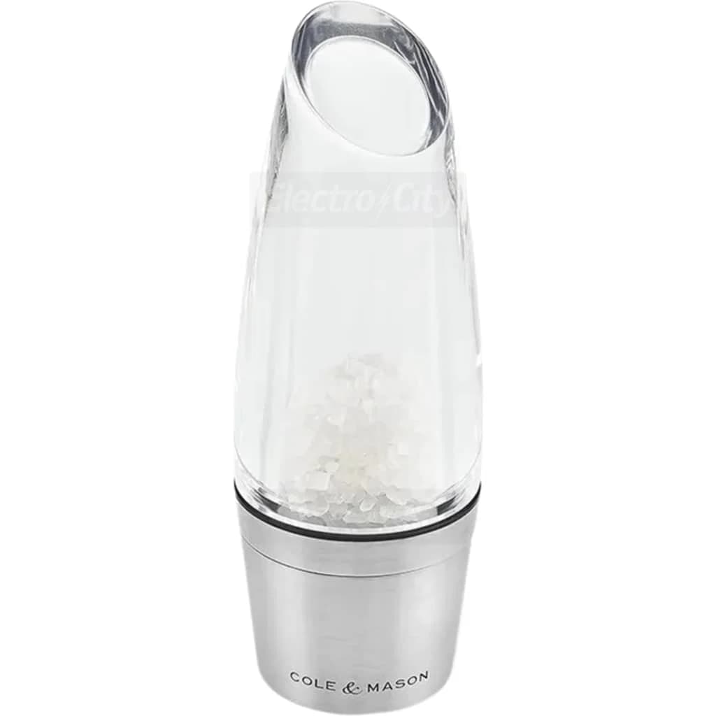 Cole & Mason Milston 140mm Salt Mill, Acrylic and Stainless Steel