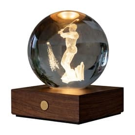 Amber Crystal Golf Table Light