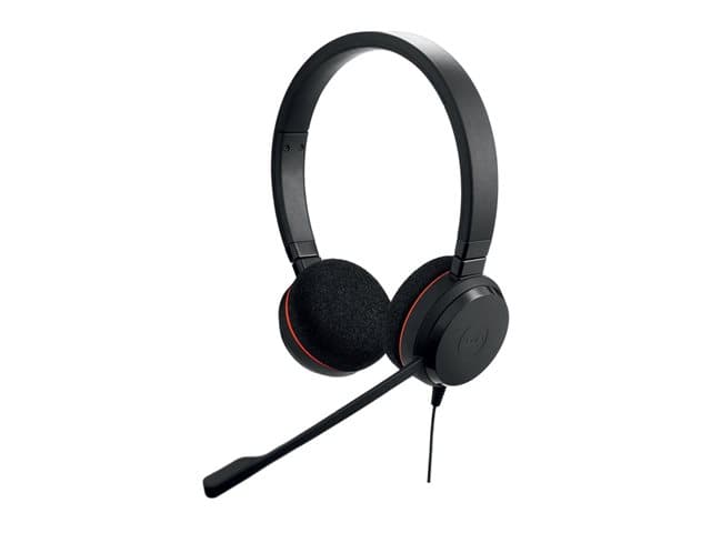 JABRA - Evolve 20 MS stereo - Headset - on-ear - wired - USB-C, USB-A - noise isolating - Certified for Microsoft Teams