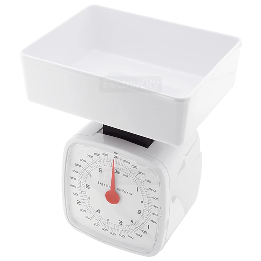 Judge Kitchen 3kg Traditional Analogue Kitchen Scale | White