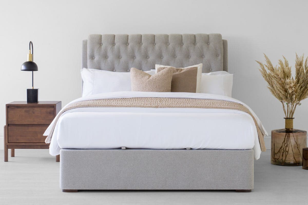Duval Regency Ottoman Bed | King | 5ft | Oyster