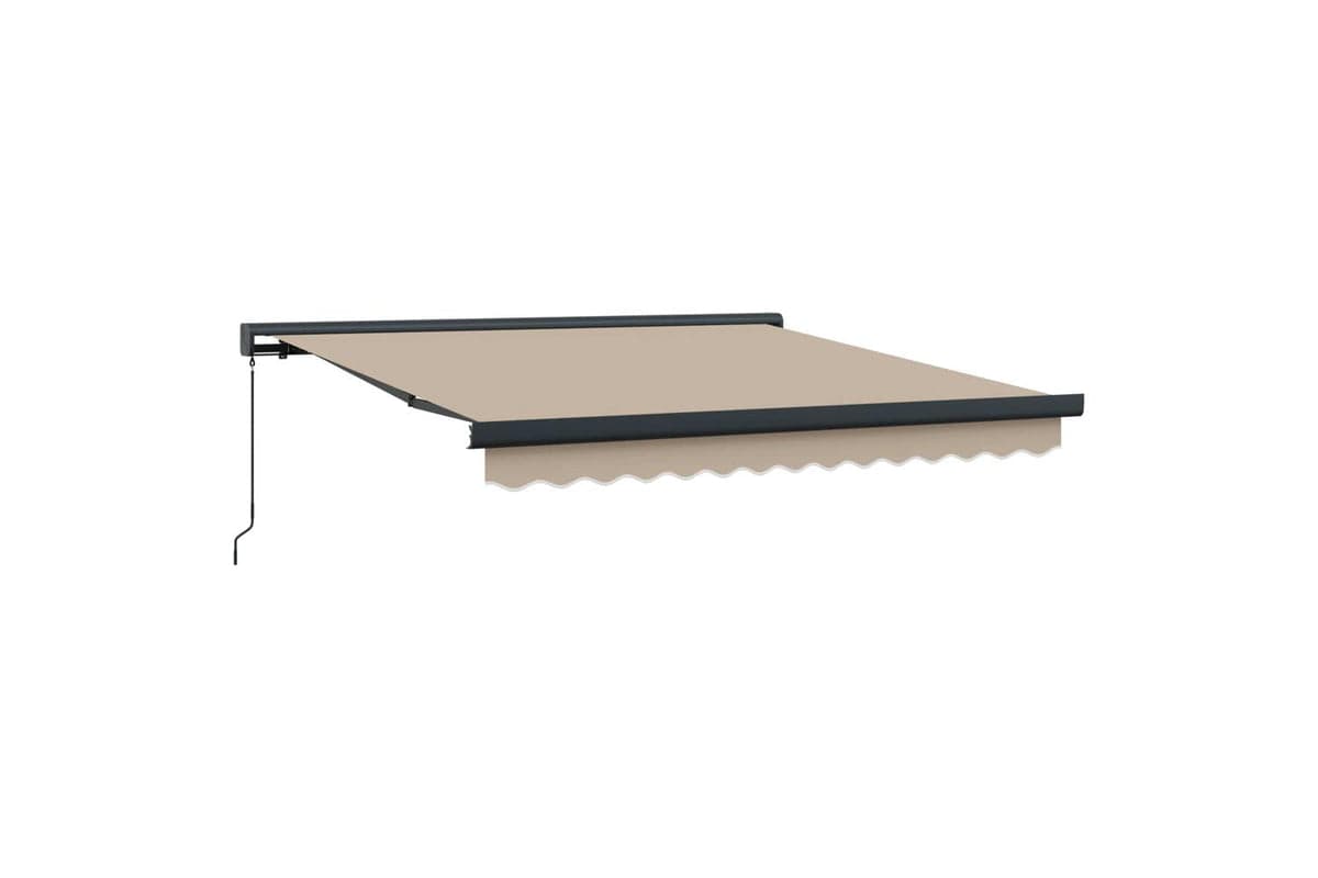 Vidaxl Retractable Awning Beige 300 X 250 Cm Fabric And Metal