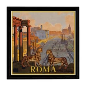 Italian Lacquered Roma City Tray