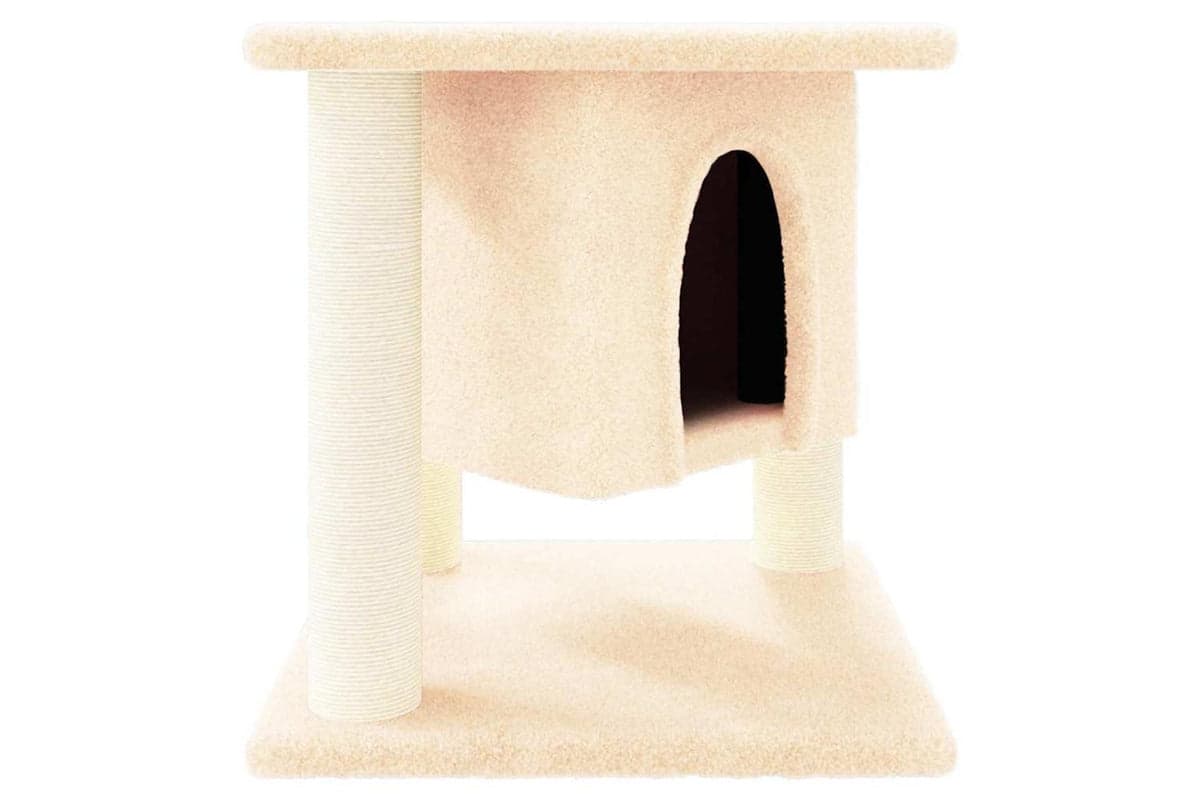 Vidaxl Cat Tree With Sisal Scratching Posts Cream 37 Cm