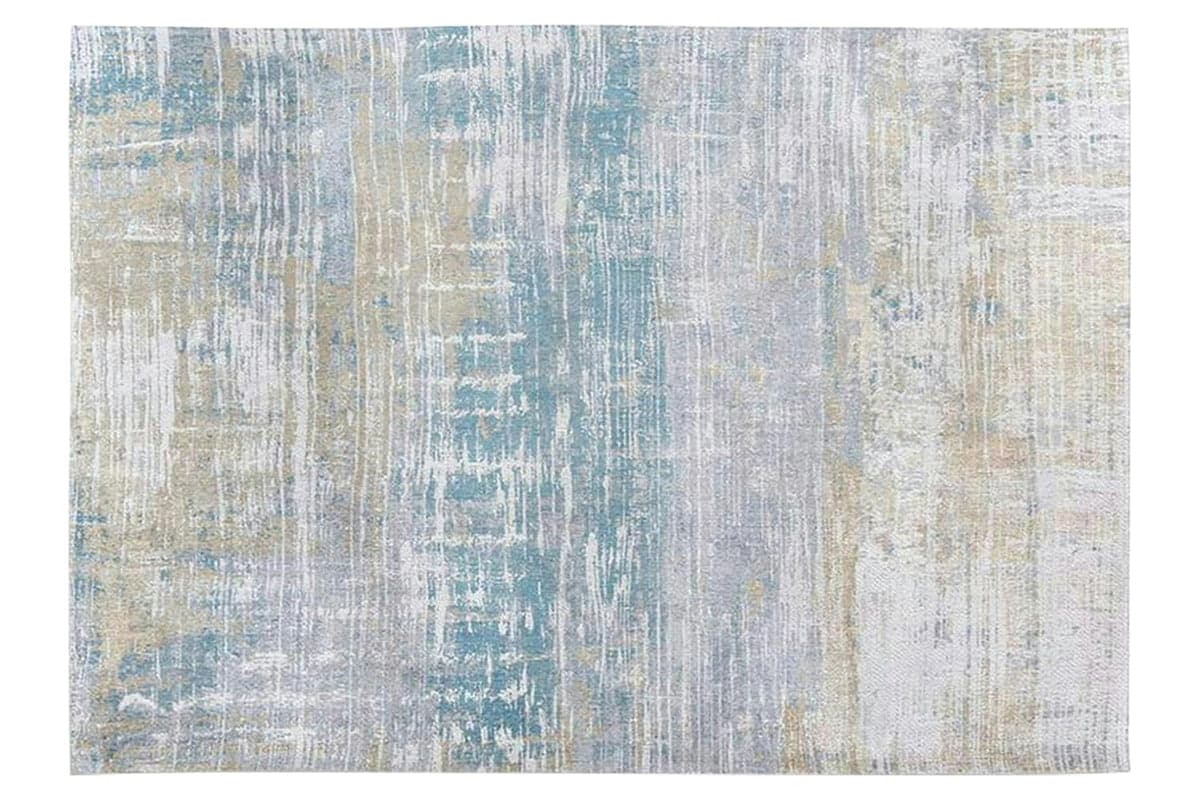 Louis De Poortere | Streaks Eco Rug | Long Island Blue | 80 x 250 cm