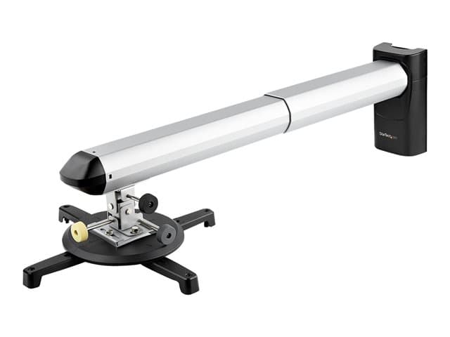 STARTECH.COM - Startech Universal Projector Wall Mount, Projector Mount supports Short & Ultra Short Throw Projectors up to 33lb (15kg), Tilt/Swivel/Rotate, Adjustable height 16.5" to 27.7" from Wall - In-wall Cable Routing (PROJWALLMNT) - Bracket - adjustable arm - for
