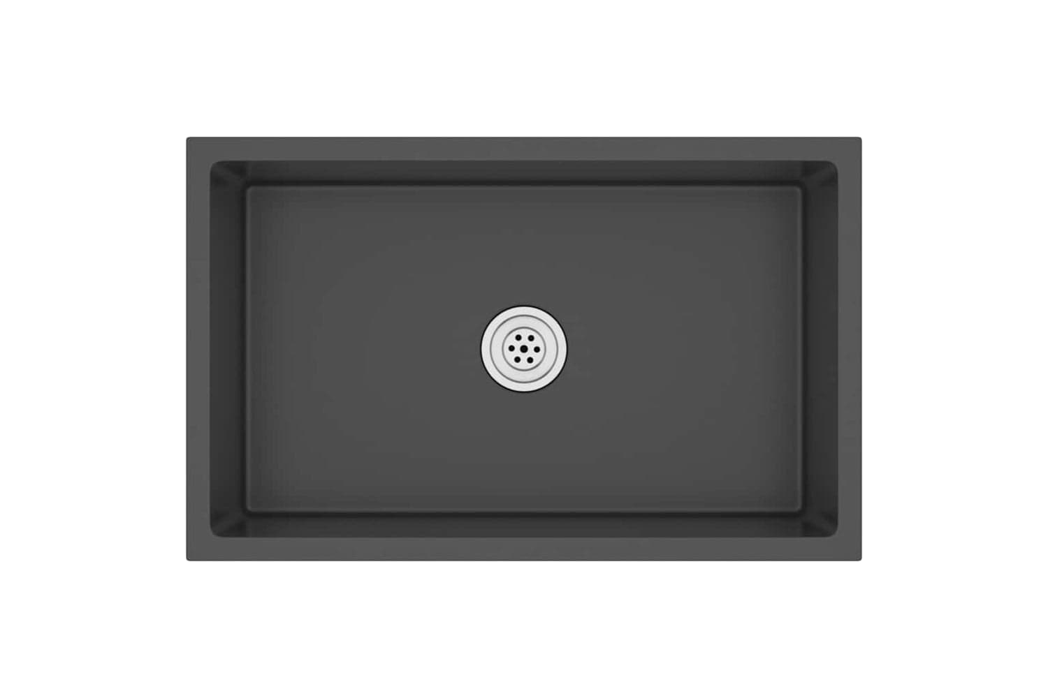 Vidaxl 51517 Handmade Kitchen Sink Black Stainless Steel