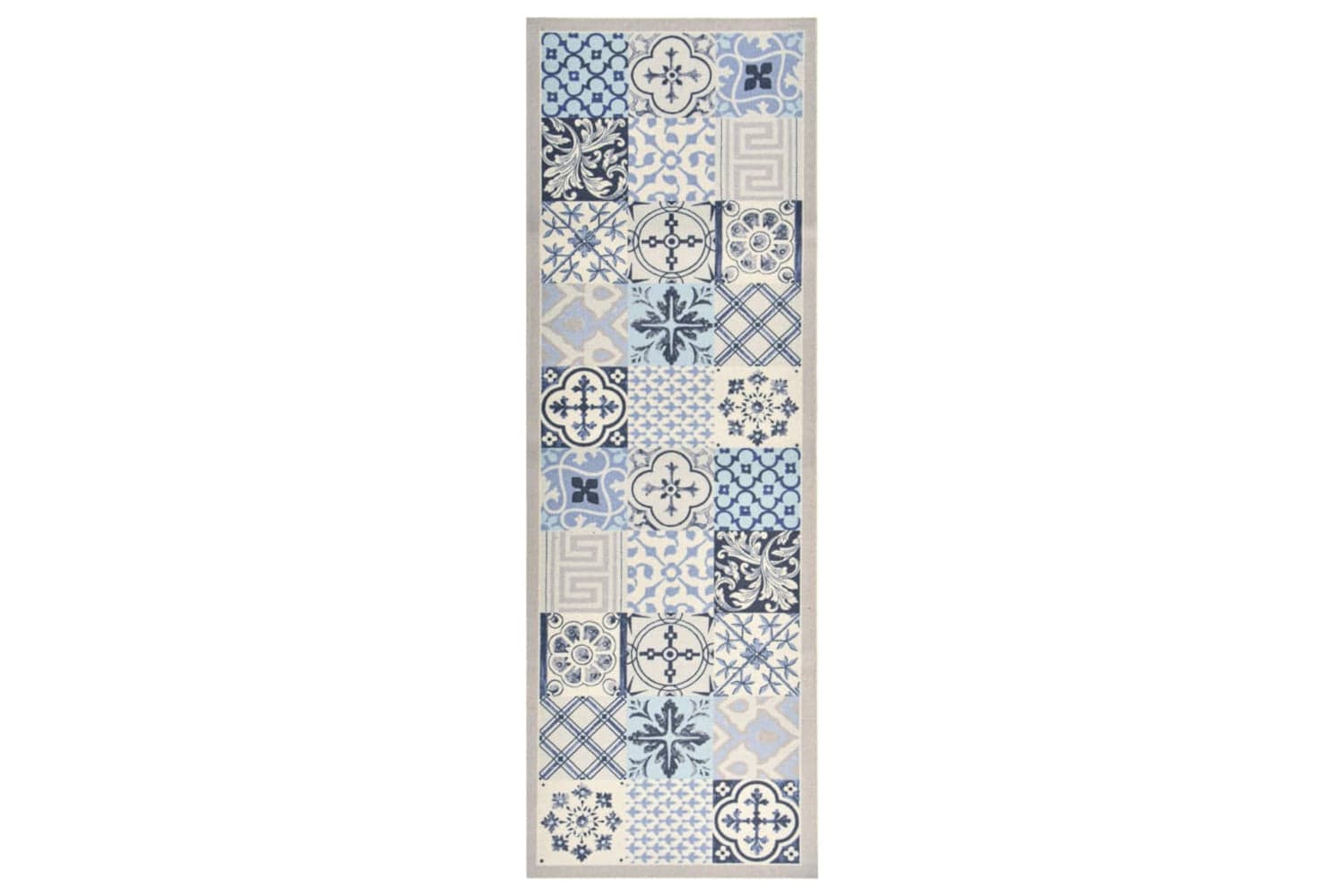 vidaXL 323483 Kitchen Floor Mat Washable Mosaic 45x150cm