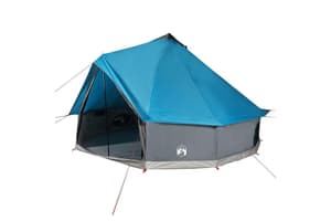 Vidaxl Family Tent Tipi 6-person Blue Waterproof