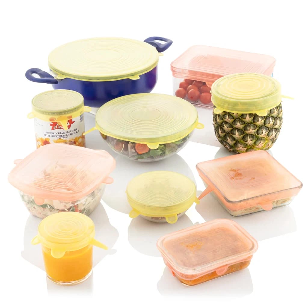 Innovagoods Reusable and Adjustable Kitchen Lids Lilyd Set of 10 - Multicolour | 823467