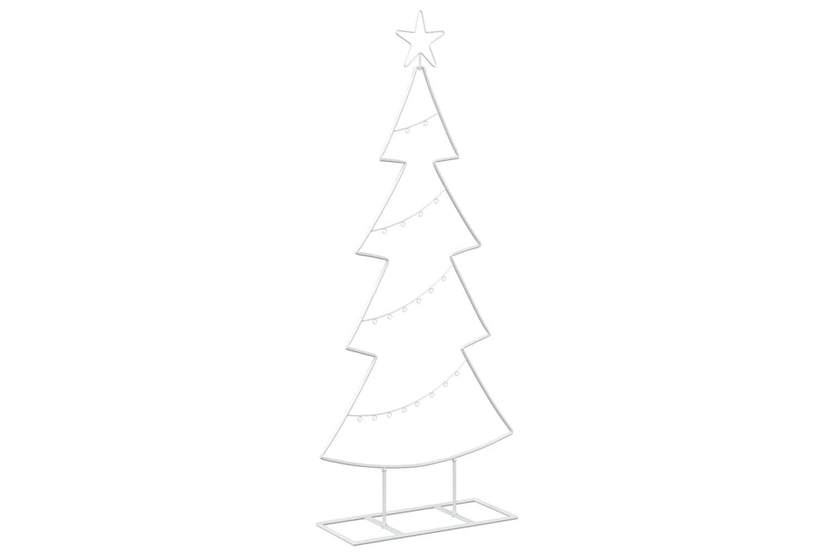 Vidaxl Metal Christmas Tree With Stand Kuopio 125 Cm Steel White