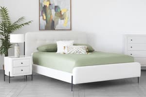 Arnold Bed Frame | King | 5ft | Oatmeal