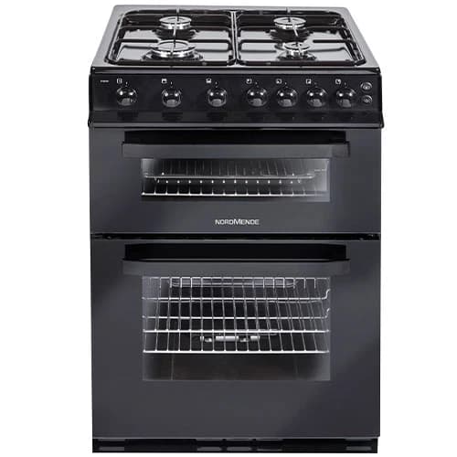 NordMende 60CM Freestanding LPG Gas Cooker - Black | CTG62LPGBK